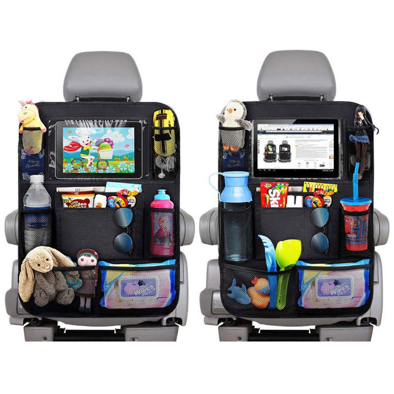 Organisateur de dossier de siège voiture enfant avec poche tablette tactile
