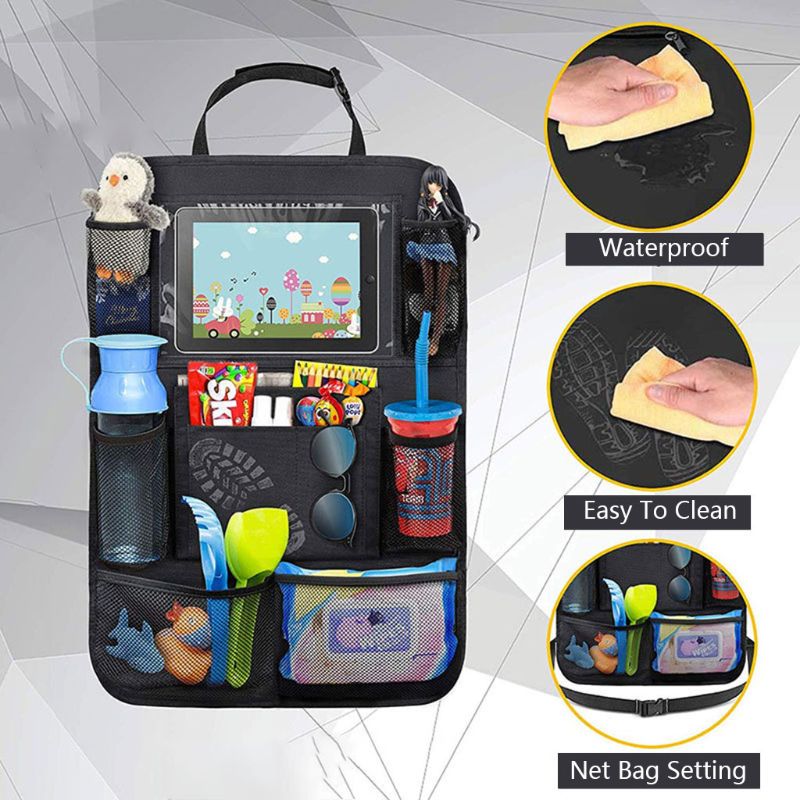 Organisateur de siège auto imperméable et facile à nettoyer