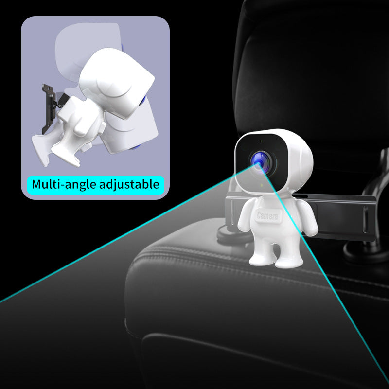 Caméra bébé orientable fixée à l'appui-tête arrière